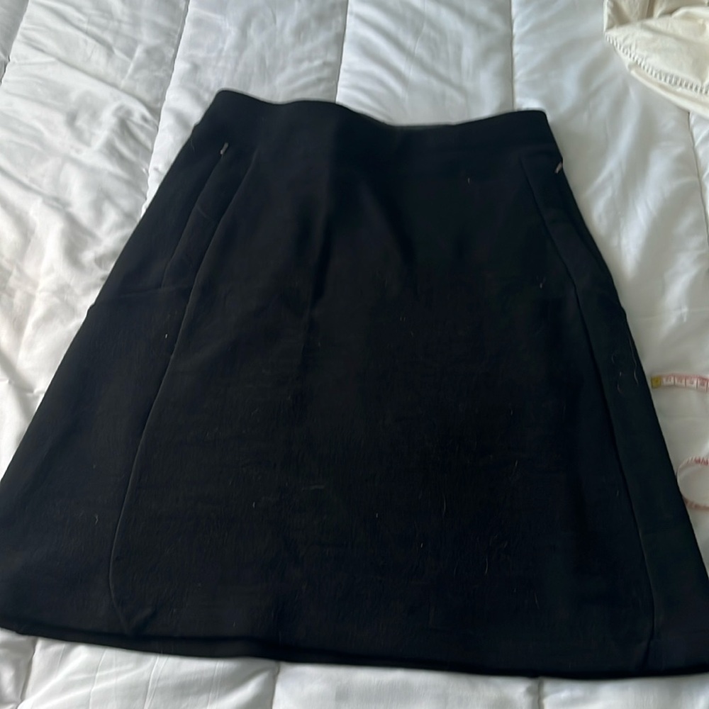 Beautiful black wool Ibex skirt.